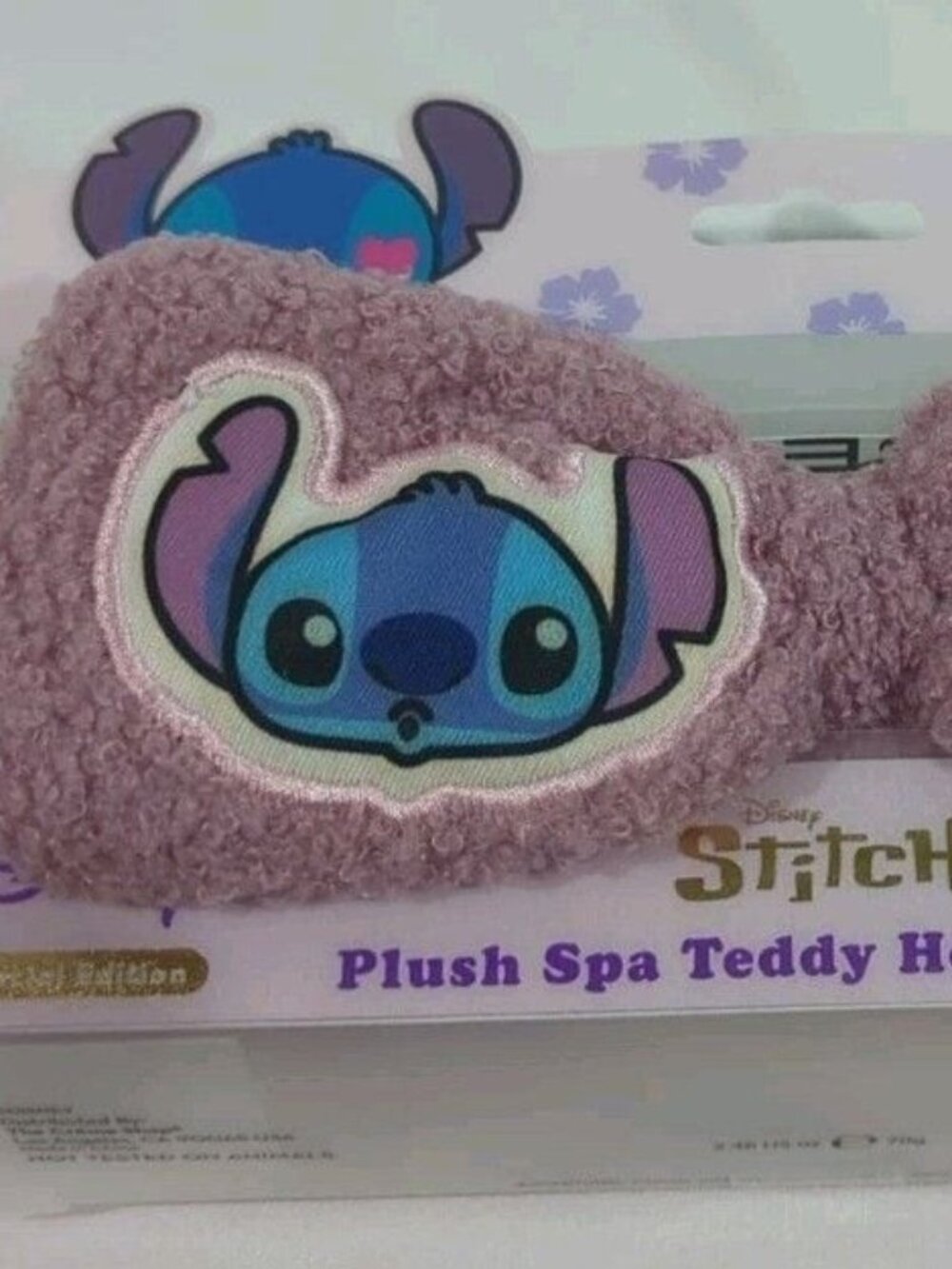 (NWT) Limited Edition! Lilo and stitch Plushie Spa Headband, Creme Shop